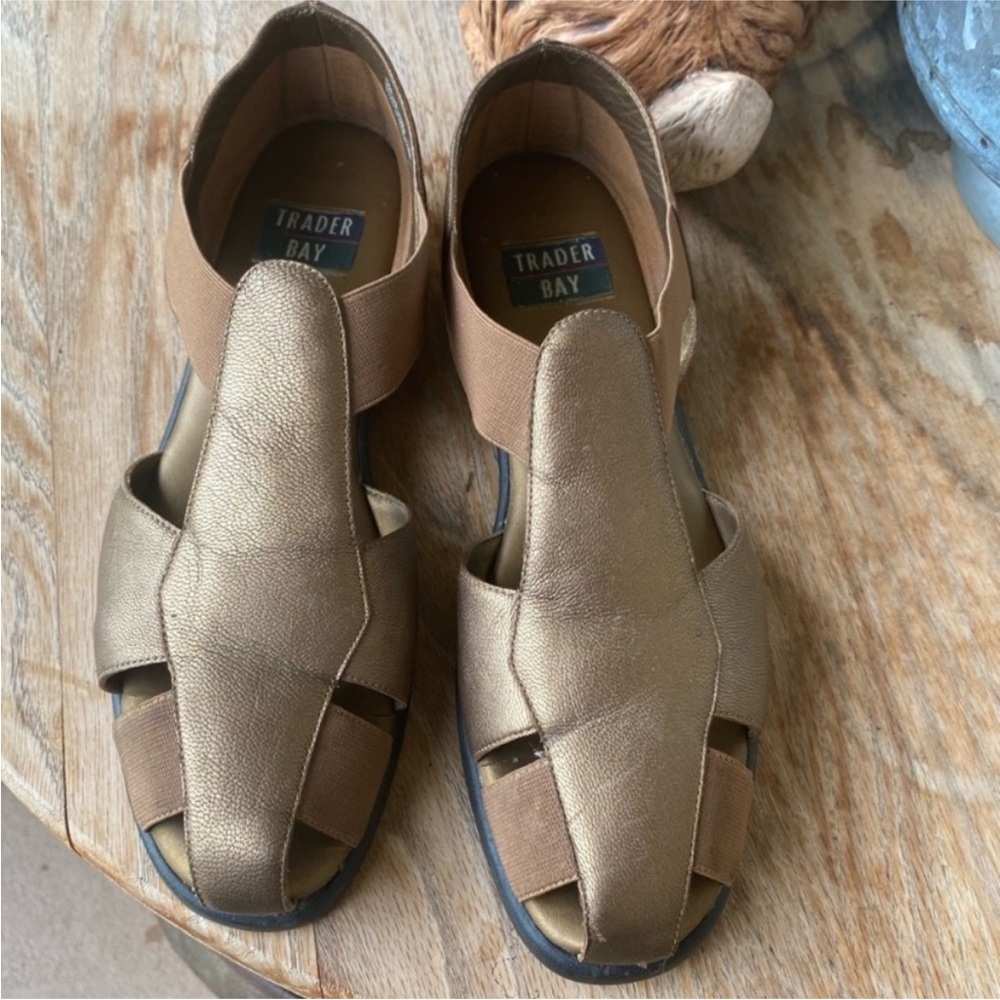 Trader Bay Bronze Leather Sandals